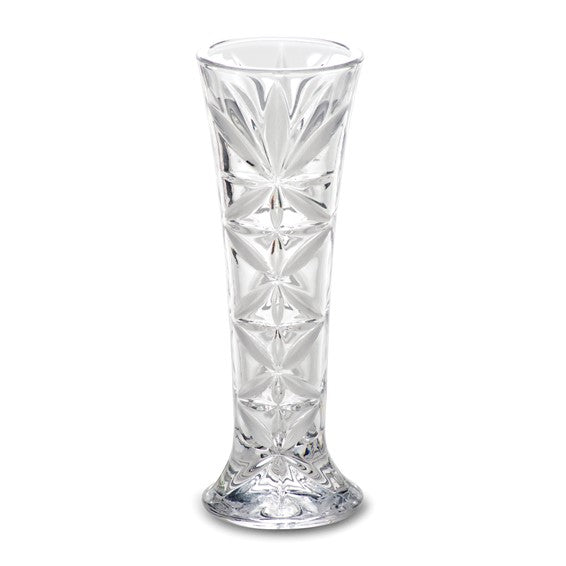 Small Crystal Faceted Bud Vase