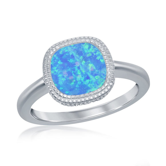 Opal Cushion- Cut Ring