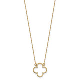 Yellow Gold Clover Necklace