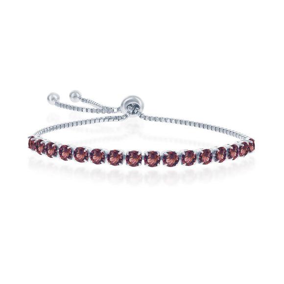 Garnet January Birthstone Bracelet