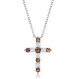 Birthstone Cross Necklace