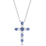 Birthstone Cross Necklace