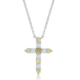 Birthstone Cross Necklace