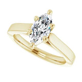 Marquise-Cut Diamond Engagement Ring