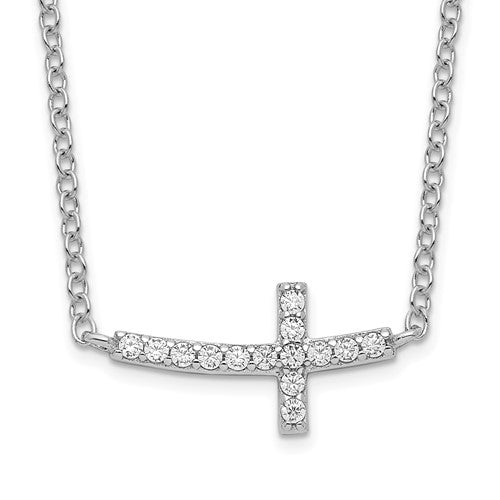 Sideways Cross Necklace