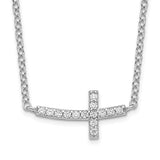 Sideways Cross Necklace