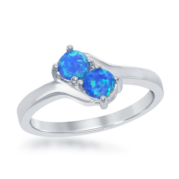 Us2gether Blue Opal Ring