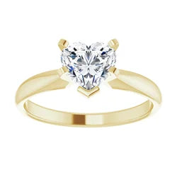 Heart Diamond Engagement Ring