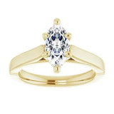 Marquise-Cut Diamond Engagement Ring